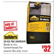 Builders 20Kg Tile Adhesive