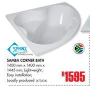 Sphinx Samba Corner Bath-1400mm x 1400mm x 1445mm