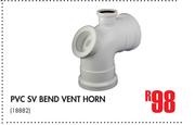 PVC SV Bend Vent Horn
