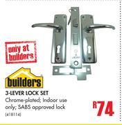 Builders 3 Lever Lock Set