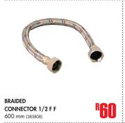 Braided Connector 1/2 F F 600mm