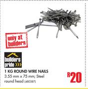 Builders Pride 1Kg Round Wire Nails