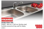 Franke Double Bowl Sink PLN621