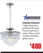 Bright Star Chrome Pendant