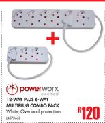 Power Worx 12 Way Plus 6 Way Multiplug Combo Pack