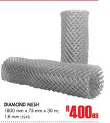 Diamond Mesh-1800mm x 75mm x 30m, 1.8mm Each