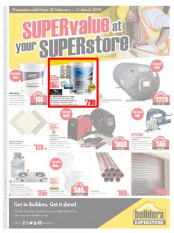 Builders Kokstad : Super value at your Super store (20 Feb - 11 Mar 2018), page 1