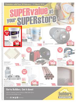 Builders Kokstad : Super value at your Super store (20 Feb - 11 Mar 2018), page 1