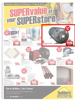 Builders Kokstad : Super value at your Super store (20 Feb - 11 Mar 2018), page 1