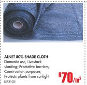 Alnet 80% Shade Cloth-Per Sqm