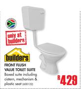 Builders Front Flush Value Toilet Suite