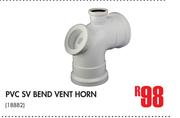 PVC SV Bend Vent Horn