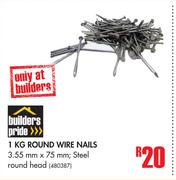 Builders Pride 1Kg Round Wire Nails