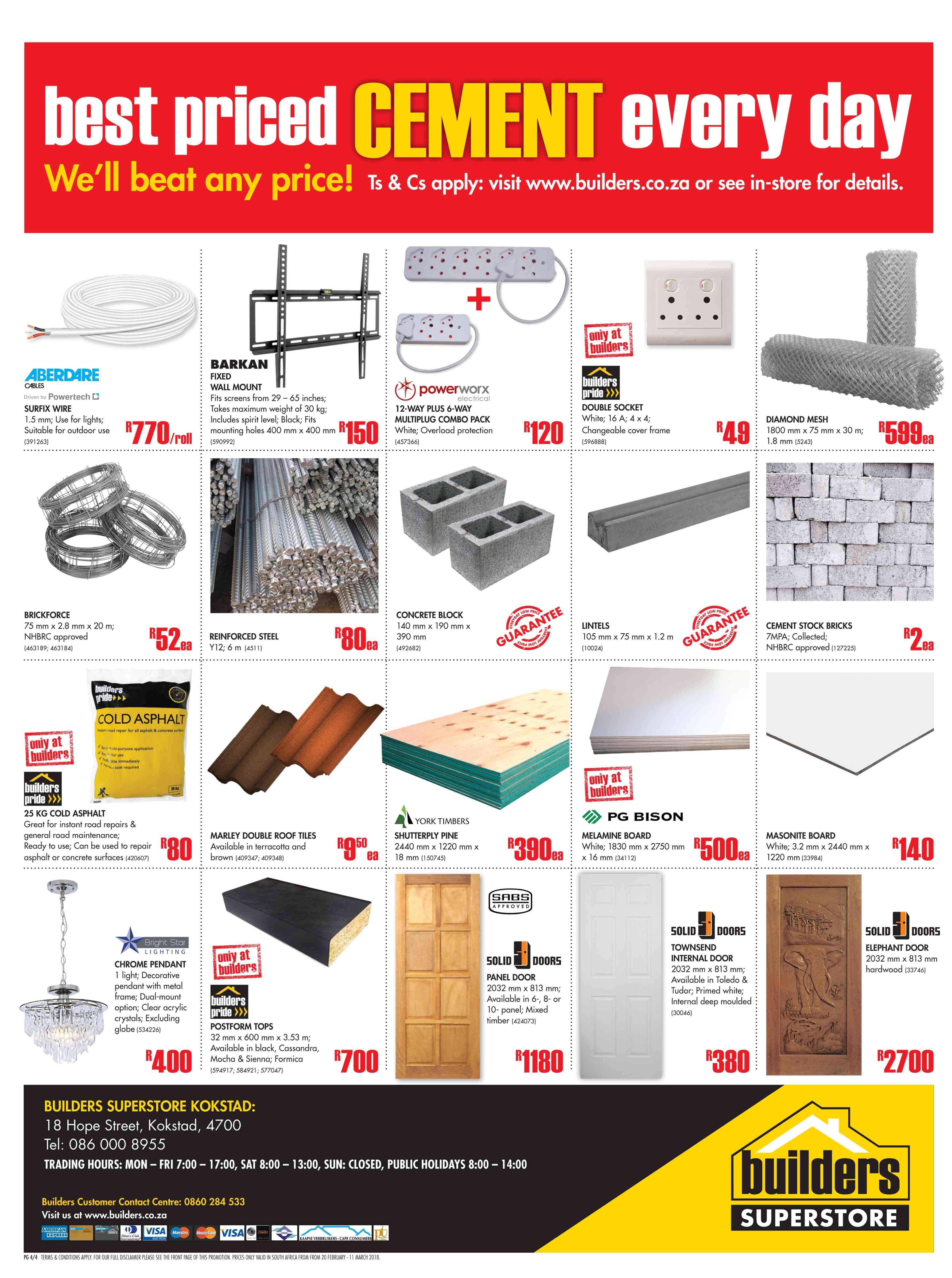 Special Cement Stock Bricks Each Www guzzle co za