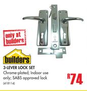 Builders 3 Lever Lock Set