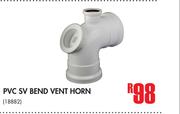 PVC SV Bend Vent Horn