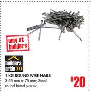 Builders Pride 1Kg Round Wire Nails