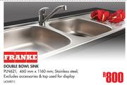 Franke Double Bowl Sink PLN621