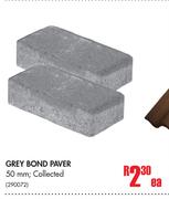 Grey Bond Paver Collected, 50mm-Each