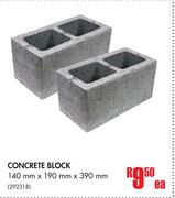 Concrete Block-140mm x 190mm x 390mm Each