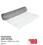 Hexagonal Wire Netting-25mm x 900mm x 5m