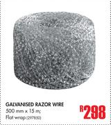Galvanised Razor Wire-500mm x 15m