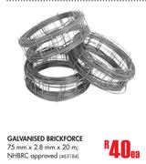Galvanised Brickforce-75mm x 2.8mm x 20m Each
