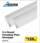 Marley 3m Round Vynadeep Plain Downpipe-Each