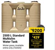 JoJo 2500L Standard Multislim Water Tank