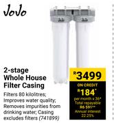 JoJo 2 Stage Whole House Filter Casing