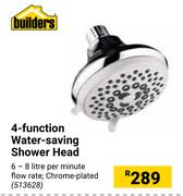 Builders 4 Function Water Shower Head