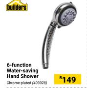 Builders 6 Function Water Saving Hand Shower