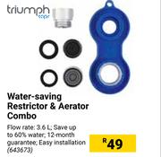 Triumph Water Saving Restrictor & Aerator Combo