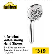 Builders 4 Function Water Saving Hand Shower