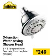 Builders 3 Function Water Shower Head