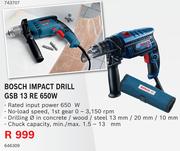 Bosch Impact Drill GSB 13 Re 650W