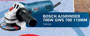 Bosch A/Grinder 700W GWS 700 115mm- Each