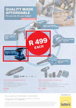 Builders Bosch : Power Tools Promotion (15 February - 3 April 2022), page 2