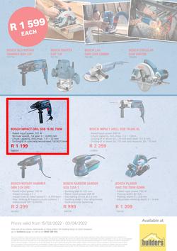 Builders Bosch : Power Tools Promotion (15 February - 3 April 2022), page 3