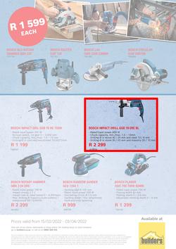 Builders Bosch : Power Tools Promotion (15 February - 3 April 2022), page 3