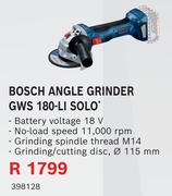 Bosch Angle Grinder GWS 180-LI Solo