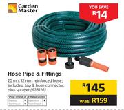 Hose Pipe & Fittings 20m x 12mm