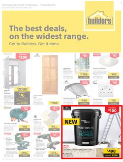 Builders EC & WC : The Best Deals On The Widest Range (19 Feb - 17 March 2019), page 1