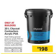 20Ltr Citycoat Contractors Acrylic PVA