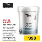 Fired Earth 20Ltr New Coat
