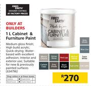 Fired Earth 1Ltr Cabinet & Furniture Paint