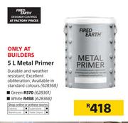 Fired Earth 5Ltr White Primer
