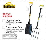 Builders 2.3kg Digging Spade Forged Steel