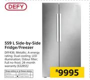 Defy 559Ltr Side By Side Fridge/ Freezer DFF436