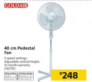 Goldair 40cm Pedestal Fan